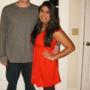 Blood Orange Zip MIDI Dress